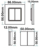 114578 Isoled Sys Pro SingleColor 1 Zonen Aufputz-Tast-Fernbedienung Produktbild Additional View 1 S