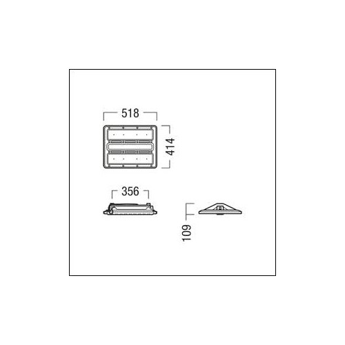 42187573 Zumtobel CR2PL M13k 840 CH NB LDO WH LED Hallenleuchte Produktbild Additional View 1 L