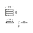 42187190 Zumtobel CR2PL M13k 840 PC WB EVG WH LED Hallenleuchte Produktbild Additional View 1 S