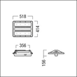 42187266 Zumtobel CR2PL M17K 840 PC WB LDO E3D WH LED Hallenleuchte Produktbild Additional View 1 S