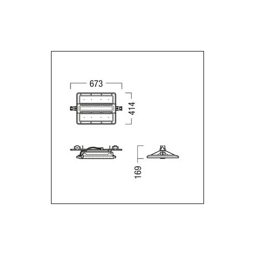 42187577 Zumtobel CR2PL M17k 840 PC WB LDO TEC WH LED Hallenleuchte Produktbild Additional View 1 L