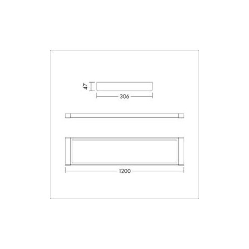 96634867 THORNeco ROXY 1200 D 4000 840 FLEX LED-Anbauleuchte Produktbild Additional View 1 L