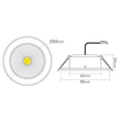 1856756323 Nobile 5068 ECO Flat 8W schwarz matt 3000K 38° 350mA Produktbild Additional View 2 S