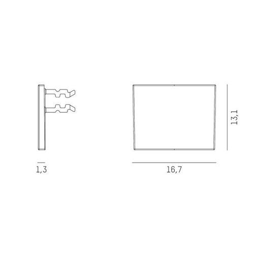 708-006010000060 Molto Luce MAGNETICS Endstück schwarz Produktbild Additional View 1 L