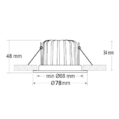 FIAI Isoled LED Einbauleuchte Sys68 Produktbild Additional View 2 L