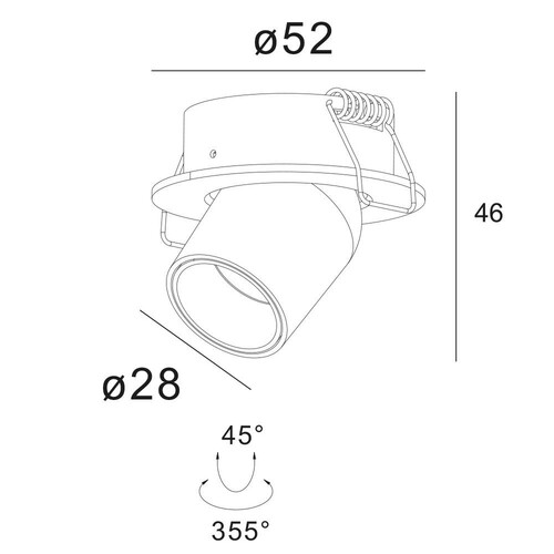 114476 Isoled LED Einbauleuchte Pipe Produktbild Additional View 1 L