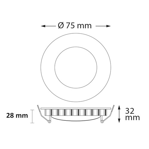 FIAI Isoled LED Einbauleuchte LUNA Produktbild Additional View 1 L