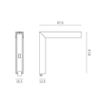 708-005020000060 Molto Luce MAGNETICS ECKVERBINDER schwarz Produktbild Additional View 1 S