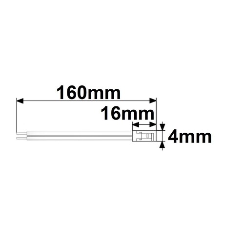 114869 Isoled Clip-Kabelanschluss max.5A f. 2Pol IP20 Flexstripes mit Breite 10mm Produktbild Additional View 1 L