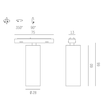 708-002020224060 Molto Luce MAGNETICS SPOT M 7W 480lm 4000K 24° schwarz Produktbild Additional View 1 S