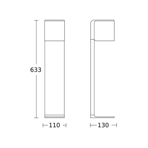 055479 Steinel AUSSENLEUCHTE GL 80 LED IHF ANT Produktbild Additional View 1 L