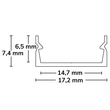 FIAI Isoled LED Aufbauprofil Produktbild Additional View 1 S