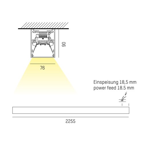 728-101061114500 Tecnico LOG OUT 21 SD WAND DECKEN AUFBAULEUCHTE weiß LED Produktbild Additional View 1 L