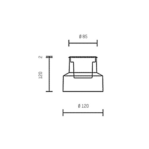 851-s8814w19 Tecnico MICROZIP ROUND COMFORT edelstahl satiniert LED Produktbild Additional View 1 L