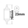 114620 Isoled R7s LED Stab SLIM 6W 78mm warmweiß Produktbild Additional View 1 S