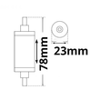 114620 Isoled R7s LED Stab SLIM 6W 78mm warmweiß Produktbild Additional View 2 S