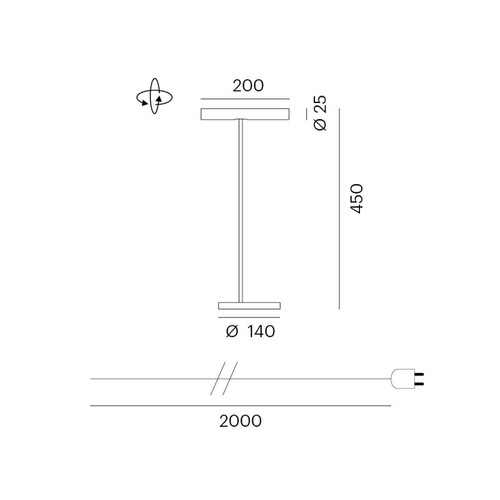 472-40039600 Loum ANIO W WL schwarz 3W 3000K 170lm Produktbild Additional View 1 L