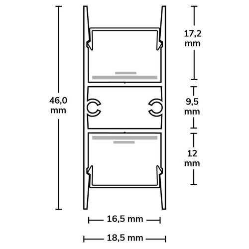114800 Isoled LED Aufbauleuchtenprofil Produktbild Additional View 1 L