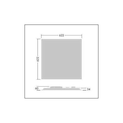 92934655 Thorn BETA 3 3200-840 HFIX LRO Q625 LED-Einbauleuchte Produktbild Additional View 1 L