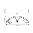 EB10423130 Esylux BASIC SPACER WH Abstandshalter für Serie BASIC, weiß Produktbild Additional View 1 S