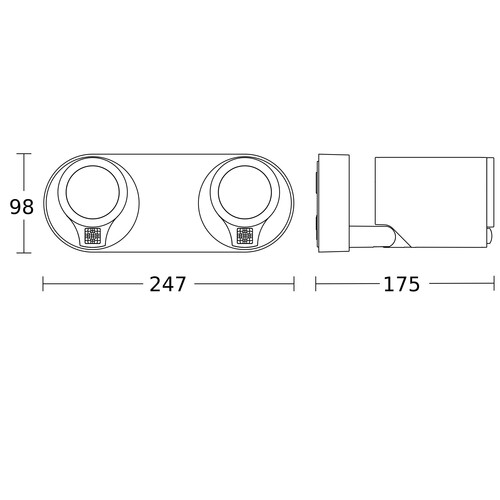 058654 Steinel LED STRAHLER SPOT DUO S CONNECT ANT Produktbild Additional View 1 L