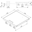 16631 Trayco FS HC15 PL SQ 260 SS304 Deckel the Box flach Edelstahl geschl. Produktbild Additional View 3 S