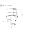 577-006010123080 Molto Luce RIDE SPOT 1 R EINBAUSTRAHLER natur eloxiert LED Produktbild Additional View 1 S