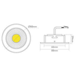 1856860323 Nobile A 5068 T Flat schwarz matt 8W 930 38° dim C Produktbild Additional View 2 S