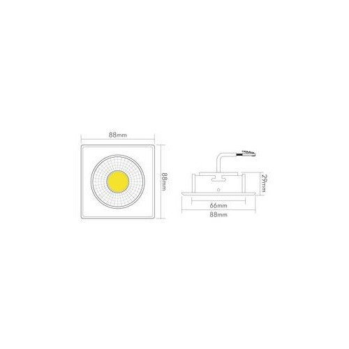 1856850323 Nobile A 5068Q T Flat schwarz matt 8W 930 38° dim C Produktbild Additional View 2 L