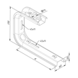 17009 Trayco MTCBO170100UG C-Bügel Gitterrinne klipsbar H=170mm, L=100mm Produktbild