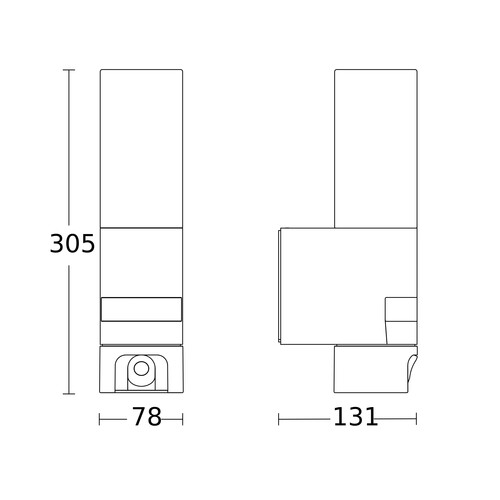 065829 Steinel AUSSENLEUCHTE L620 CAM ANT Produktbild Additional View 1 L
