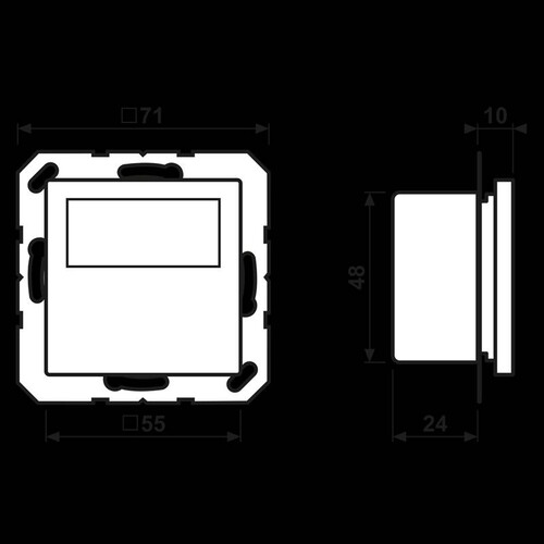 TRDA1790WW Jung Raumtemperaturregler mit Display Standar Produktbild Additional View 1 L