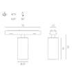 708-002010424060 Molto Luce MAGNETICS SPOT S SCHIENENSTRAHLER MIT schwarz LED Produktbild Additional View 1 S