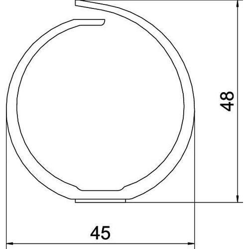 6132610 Obo VF 40KB rws Verdrahtungskanal VF flex 40 mm Klebeb  Produktbild Additional View 1 L