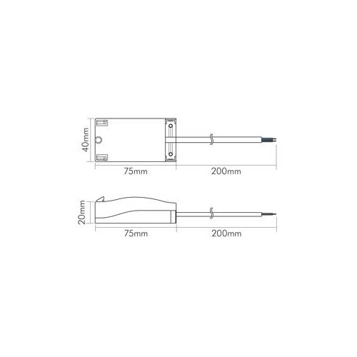 8099710052 Nobile Anschlussbox 230V L N PE mit 20cm Kabel (L,N) Produktbild Additional View 1 L