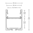 115263 Isoled LAMP30 Aufbauprofil 200cm schwarz RAL9005 Produktbild Additional View 2 S