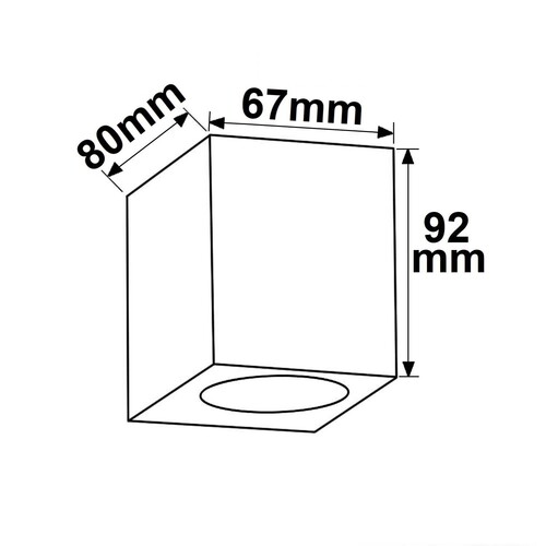 113982 Isoled Wandleuchte 1xGU10, IP54, sandschwarz, exkl. Leuchtmittel Produktbild Additional View 1 L