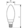 34726700 Philips CorePro LEDcandle 4,3-40W E14 827 B35 klar Glas IP44 Produktbild Additional View 2 S