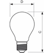 38003500 Philips CorePro LEDbulb 7-60W E27 827 A60 klar Glas IP44 Produktbild Additional View 1 S