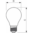 38003500 Philips CorePro LEDbulb 7-60W E27 827 A60 klar Glas IP44 Produktbild Additional View 2 S