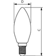 34746500 Philips CorePro LEDcandle 6,5-60W E14 827 B35 klar Glas IP44 Produktbild Additional View 1 S