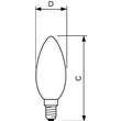 37757800 Philips CorePro LEDcandle 2-25W E14 827 B35 klar Glas IP44 Produktbild Additional View 2 S