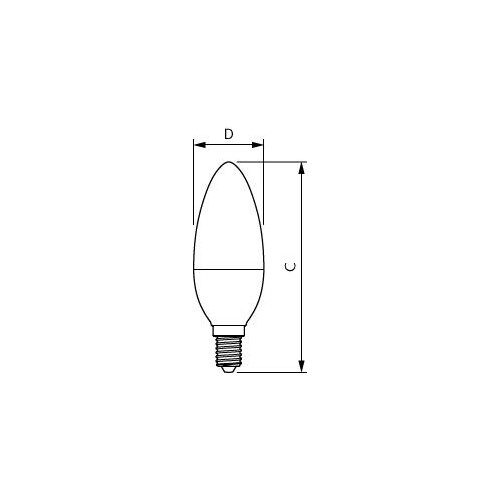 31296800 Philips CorePro LEDcandle 7-60W 827 E14 B38 matt Produktbild Additional View 1 L