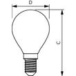 34681900 Philips CorePro LEDLuster 2,2-25W P45 E14 matt Glas IP44 Produktbild Additional View 2 S