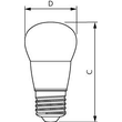 31242500 Philips CorePro LEDluster 2,8-25W 827 E27 P45 matt Produktbild Additional View 1 S