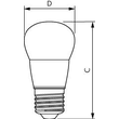 31242500 Philips CorePro LEDluster 2,8-25W 827 E27 P45 matt Produktbild Additional View 2 S