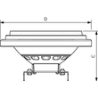 33381900 Philips MASTER LEDspot 15-75W ExpertColor 927 AR111 40° DIM Produktbild Additional View 2 S