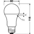 4058075593091 Osram LEDPCLA75 10W/827 230VFR E27 FS1 Produktbild Additional View 2 S