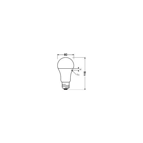 4058075593091 Osram LEDPCLA75 10W/827 230VFR E27 FS1 Produktbild Additional View 2 L