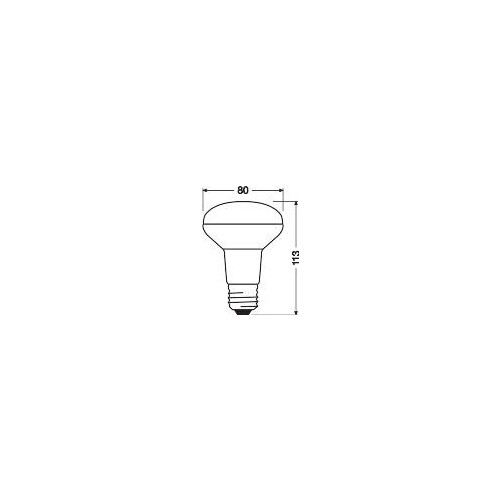 4058075608658 Osram LEDPR8060 4,3W/827 230V GL E27 FS1 Produktbild Additional View 2 L